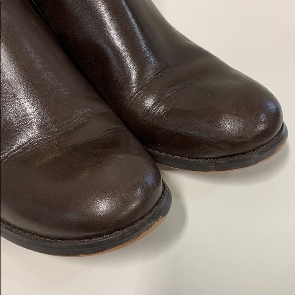 Michael Kors Brown Leather Ankle Boots - Picture 6 of 9